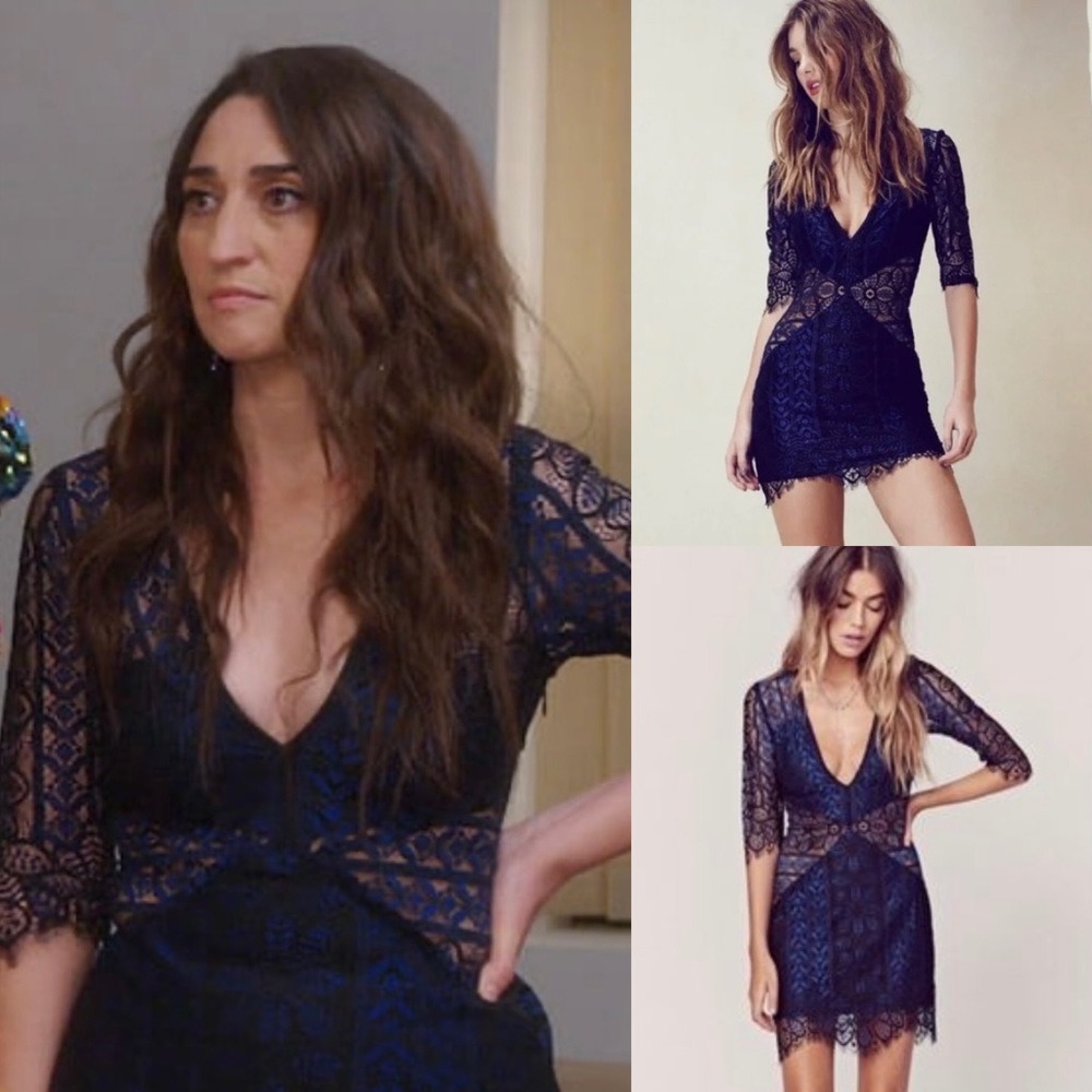 *Sold * For Love & Lemons Lyla Cocktail Dress new with tags size small blue, - Picture 2 of 16